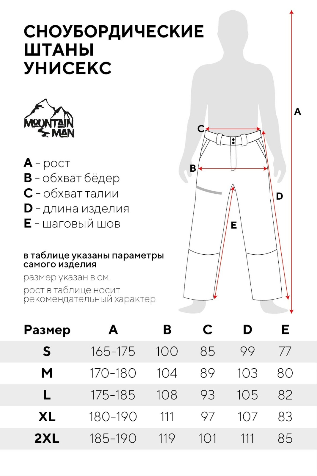 снубордичесие штаны унисекс